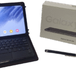 Tablet Galaxy tab a7 lite com capa com teclado bluetooth e caneta para tablet